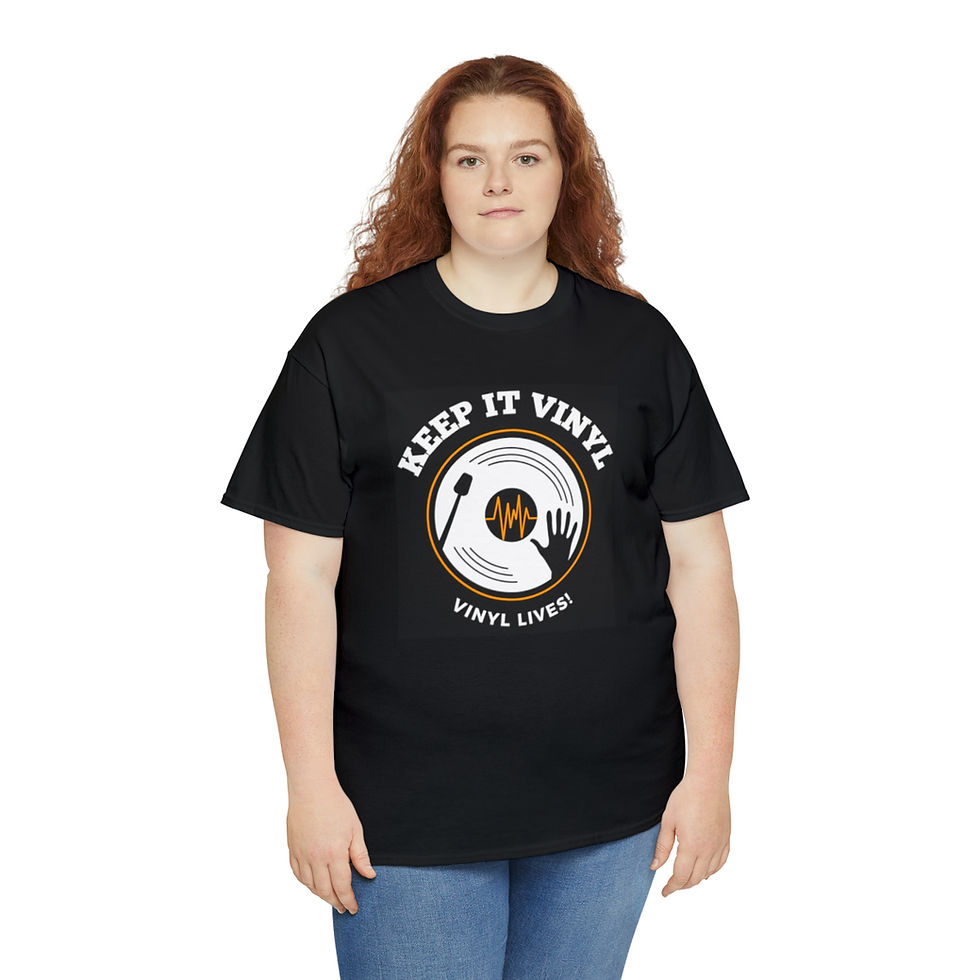 Thumbnail: Keep It Vinyl Unisex Heavy Cotton Tee