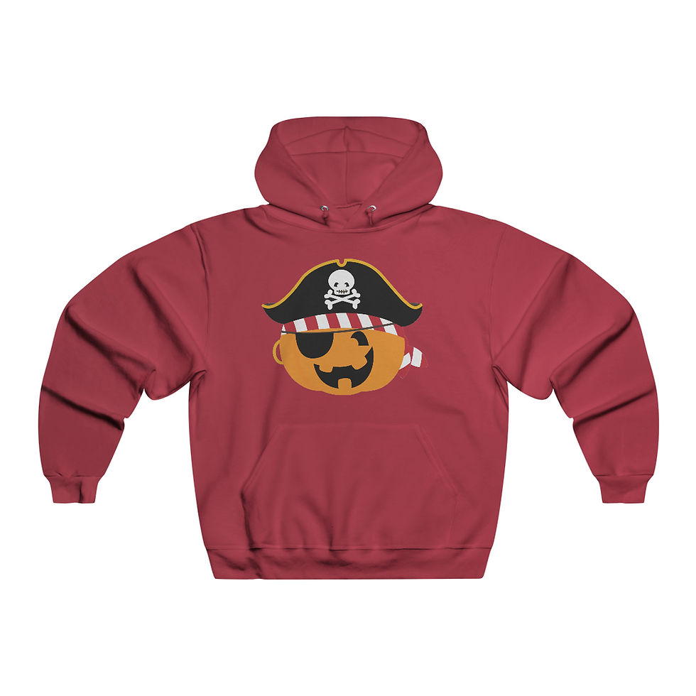 Thumbnail: Halloween Pumpkin Pirate  Hooded Sweatshirt
