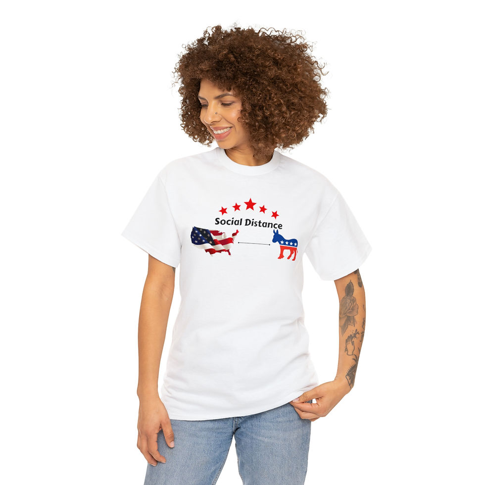 Thumbnail: Social Distance Unisex Heavy Cotton Tee