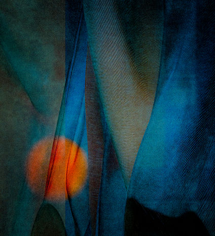 Abstract landscape formed by wind-shaped sand dunes strong linear lines and curves and patterns, minimalist fine art photography by Marek Boguszak