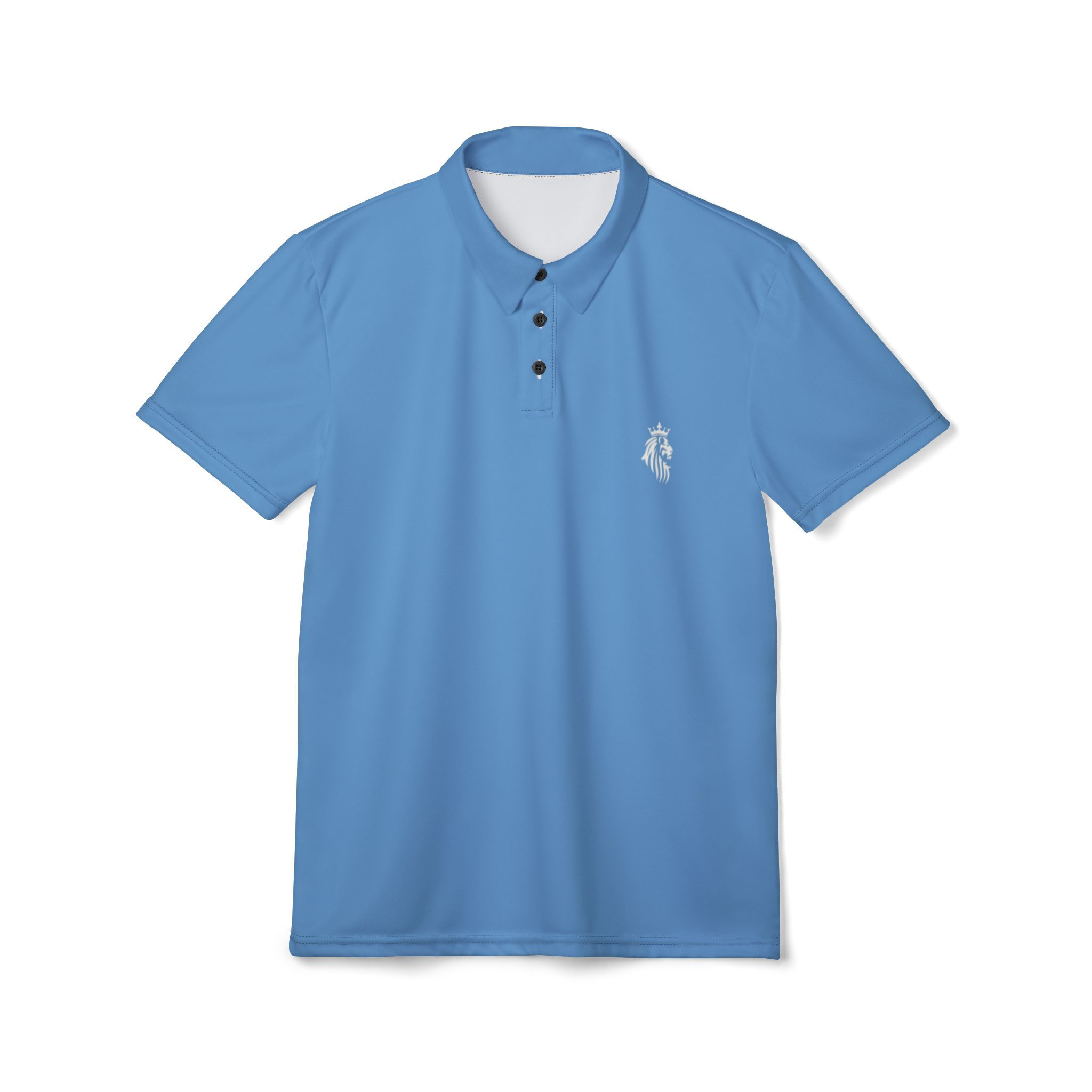 Large Hosanna Logo Polo Wht/Blue