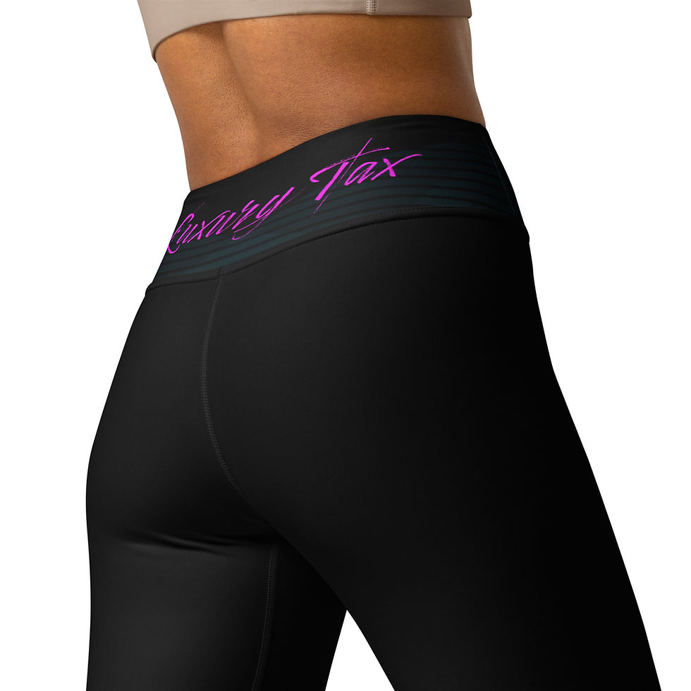 Thumbnail: Luxury Tax Black Yoga Leggings
