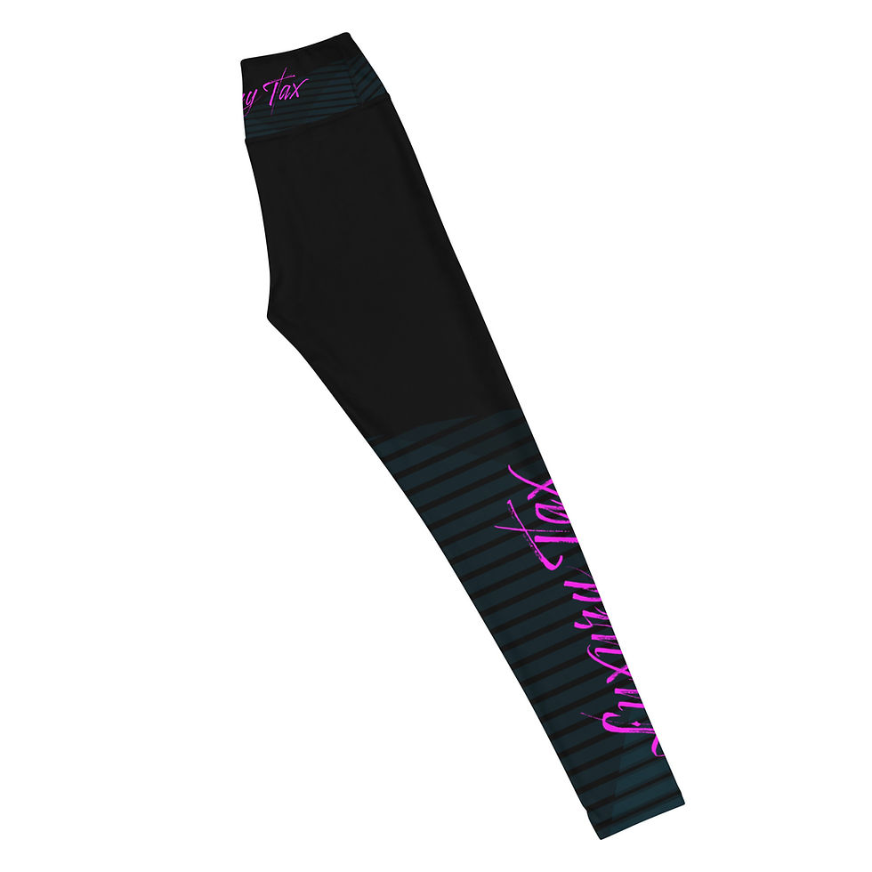 Thumbnail: Luxury Tax Black Yoga Leggings
