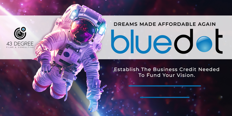 Your business is ready. Your credit isn’t... yet! If unfavorable credit has blocked you from financing essential creative production needs (basic business elements, content, equipment, or inventory), the BlueDot® Program gives you a clear, ethical path to establish business credit, improve fundability, and position you for the next level—without guesswork.

BlueDot® removes confusion at the start, gives supportive structure in the middle, and ensures your effort ends in funding that fuels real growth—so you can move from being "stuck" (pre-program) to fundable (post-program) to having creative momentum with confidence and dignity (overall goal).