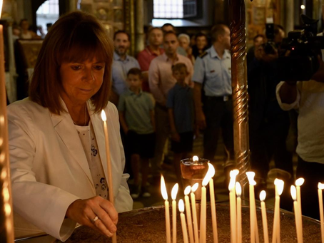 Στην Αγιάσο η Πρόεδρος της Δημοκρατίας (pics & video)