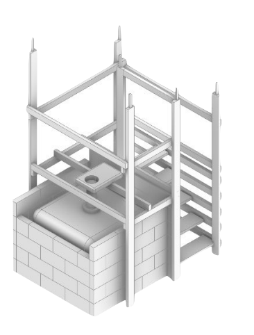 Illustrations of vermicomposting toilets
