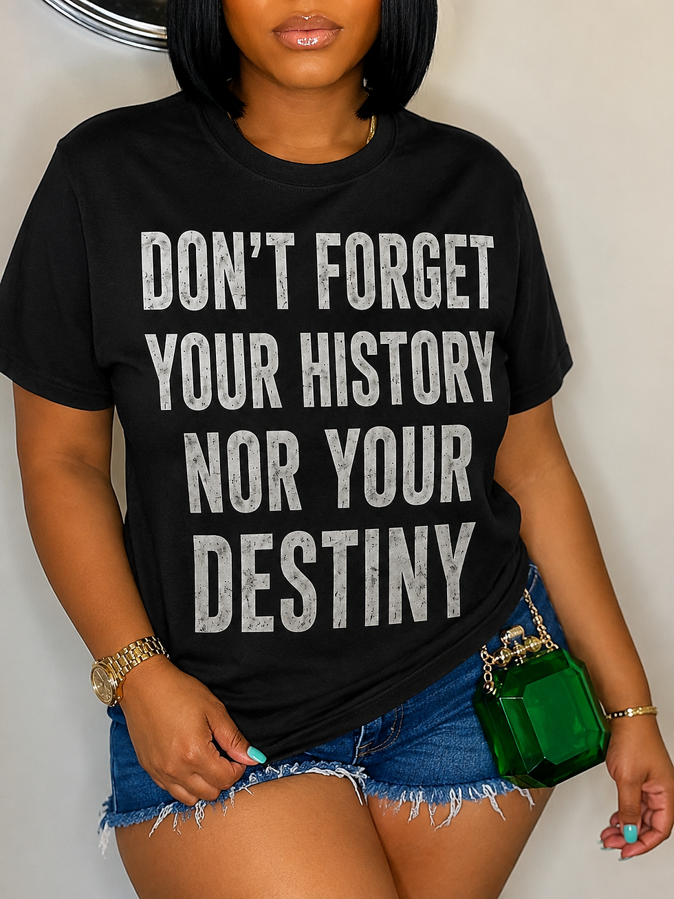 Don't forget your history nor your destiny unisex t-shirt