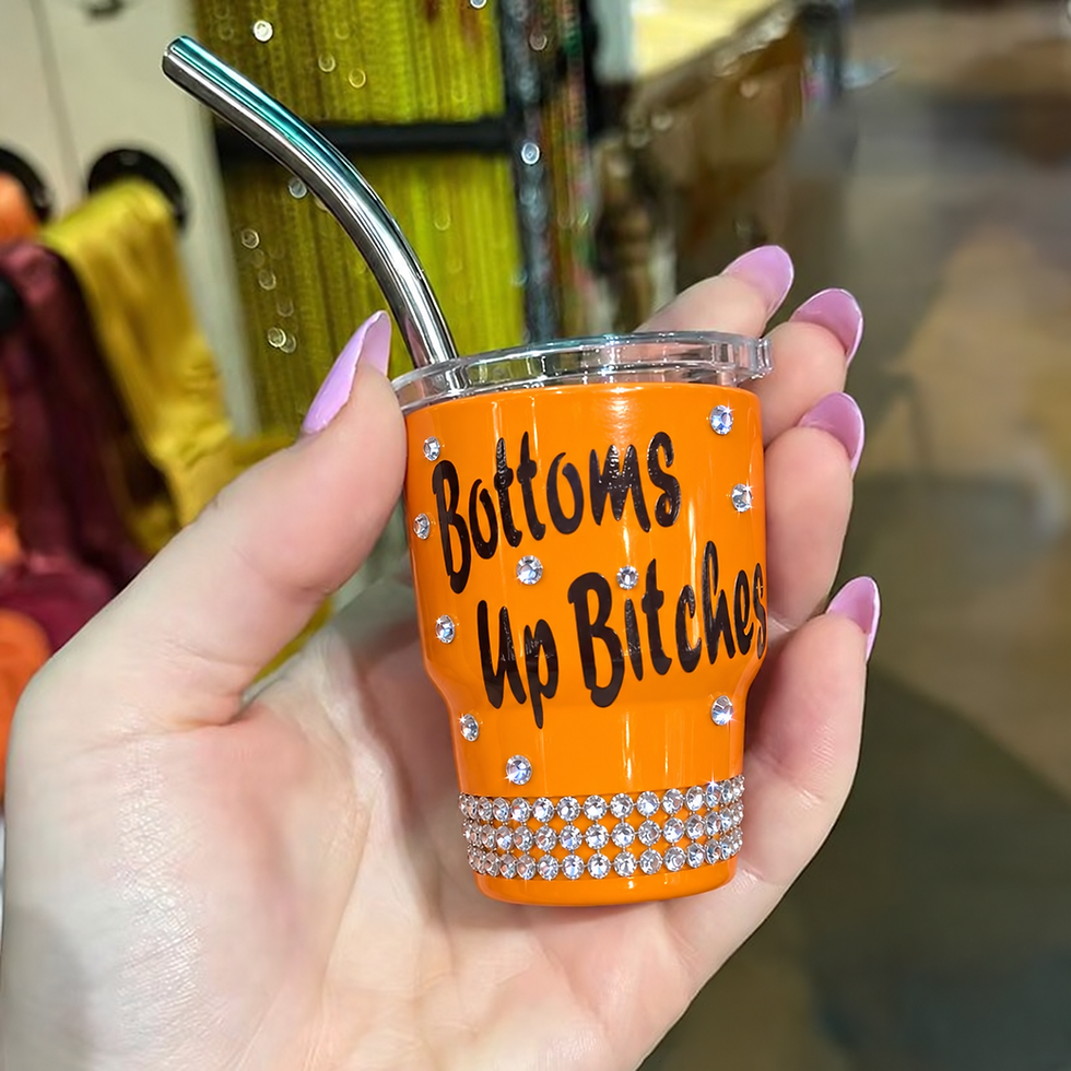 Bottoms Up B*tches Mini Shot Tumblers 2oz