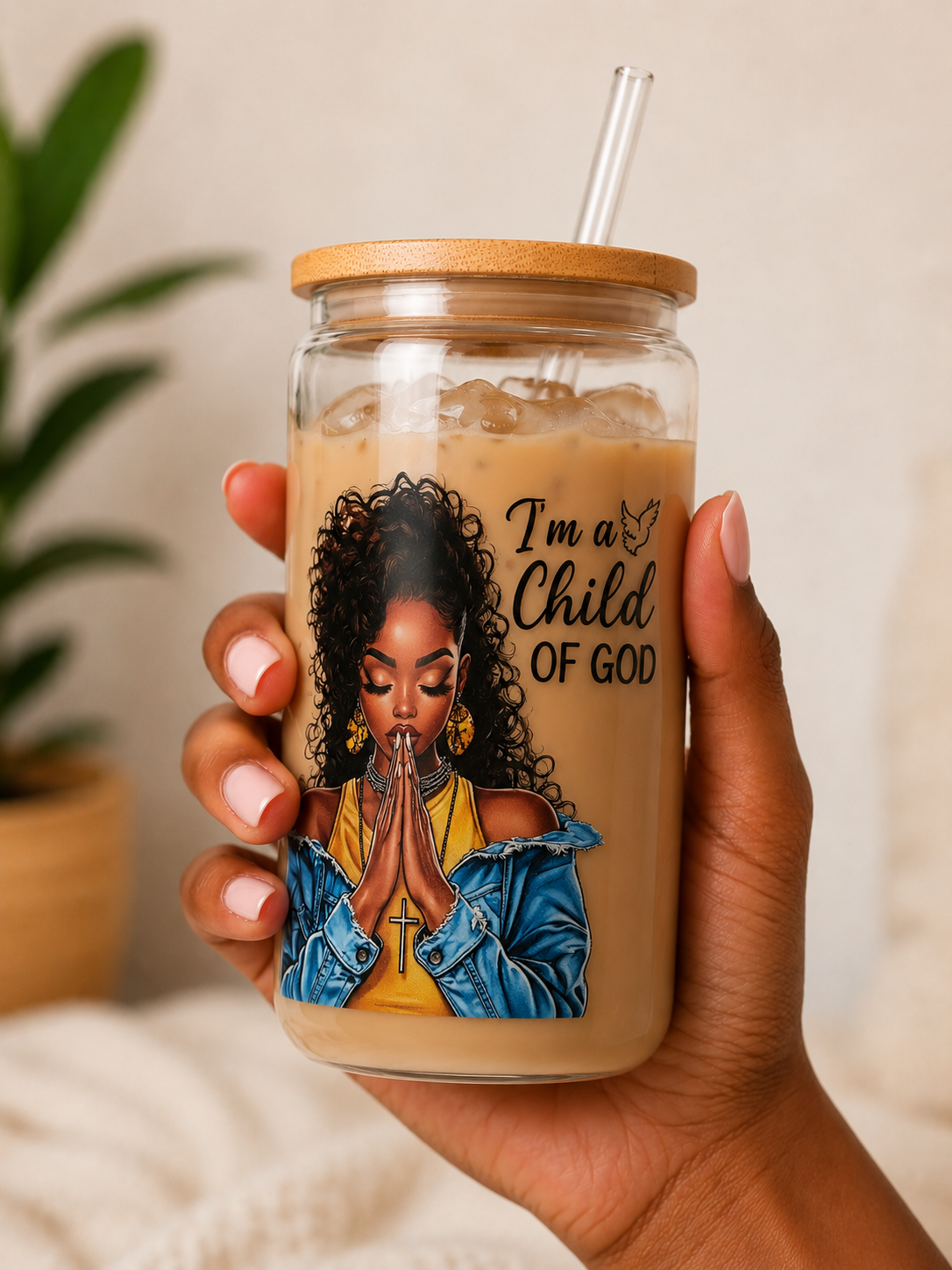 I'm a Child of God Glass Tumbler