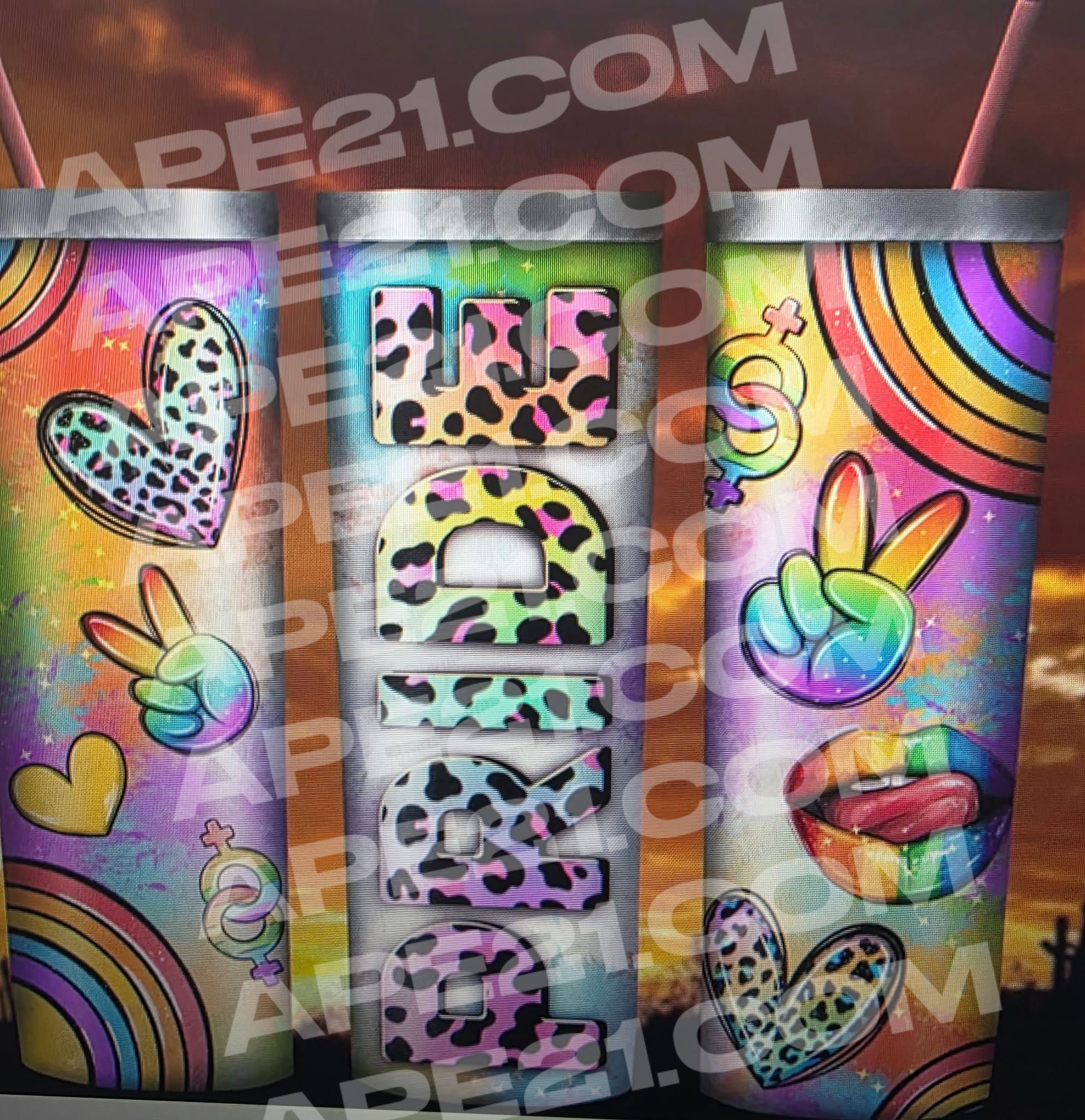 Cheetah Pride Tumblers