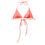 Thumbnail: Orange Neon Triangle Bikini Top Flat Lay