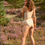 Thumbnail: Nude Merino Wool Longline Bralette on Model in Motion