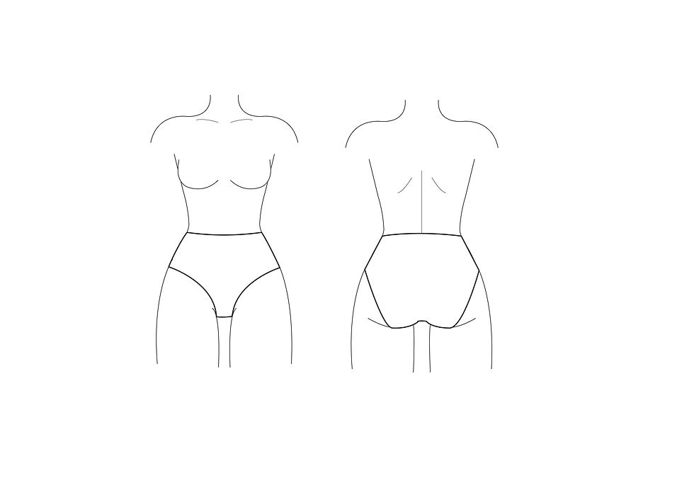 Thumbnail: Green Turquoise Wool Brief Silhouette Illustration