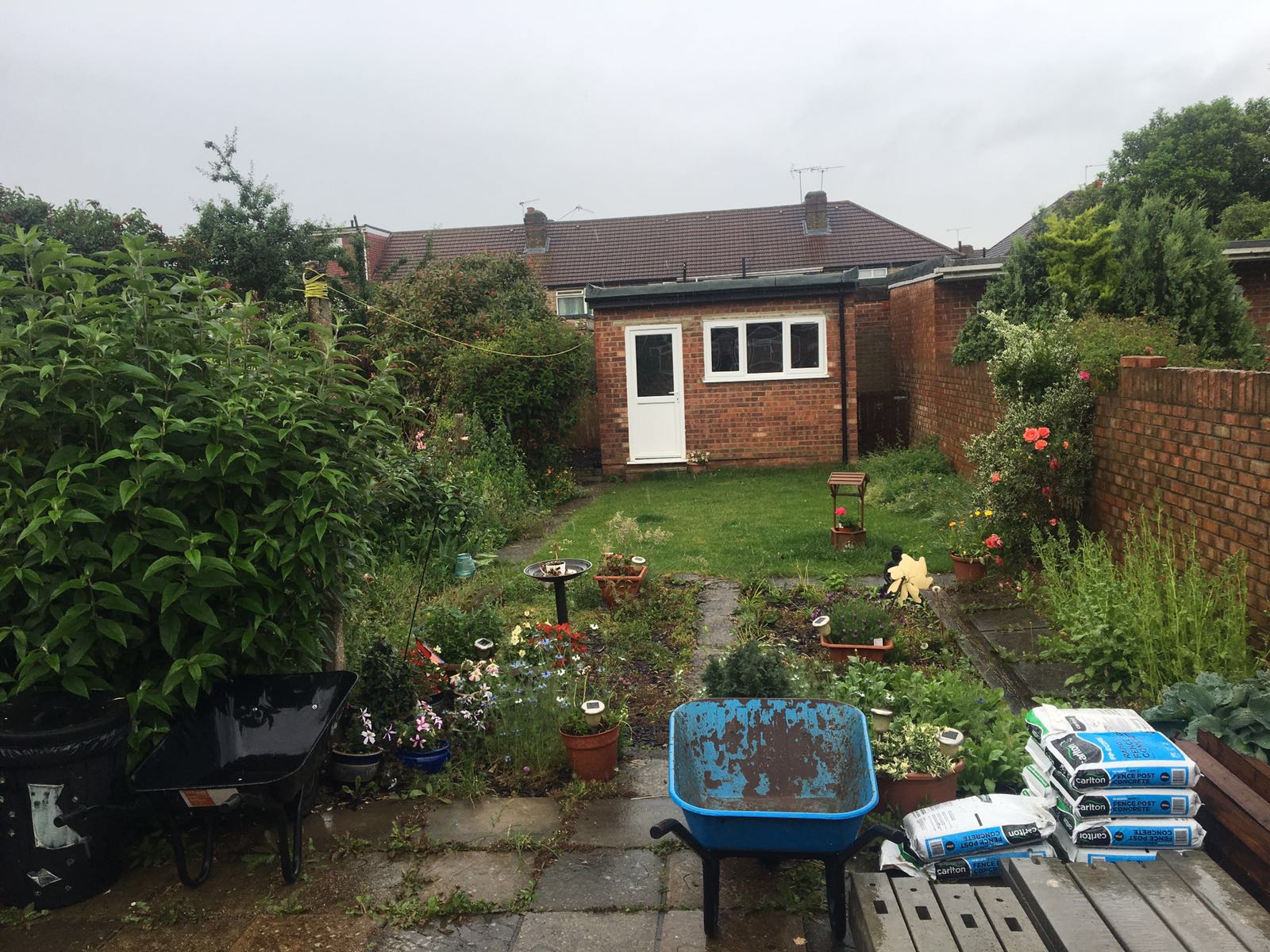 Garden before the transformation