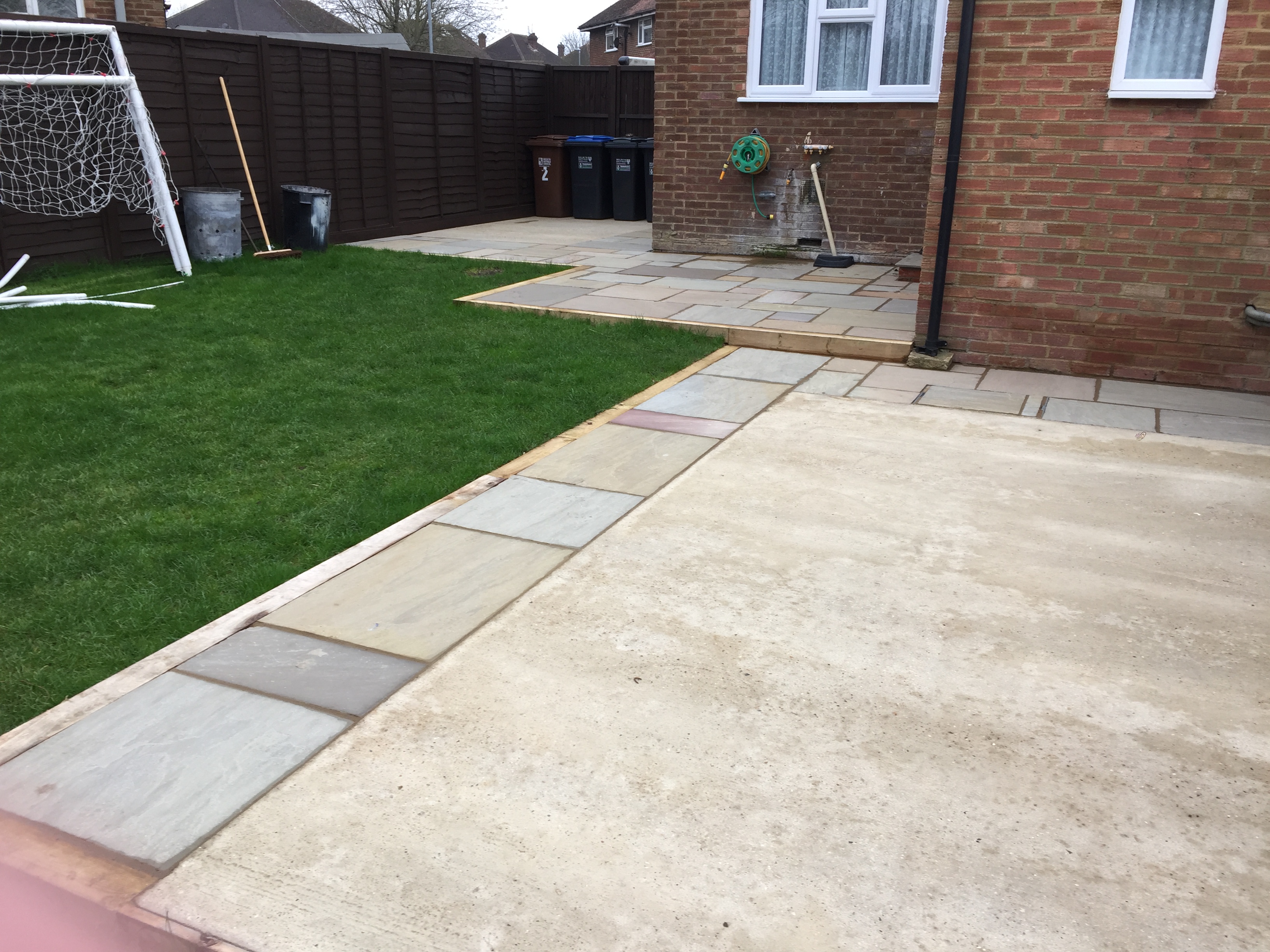 Patio & concrete base, Hatfield.