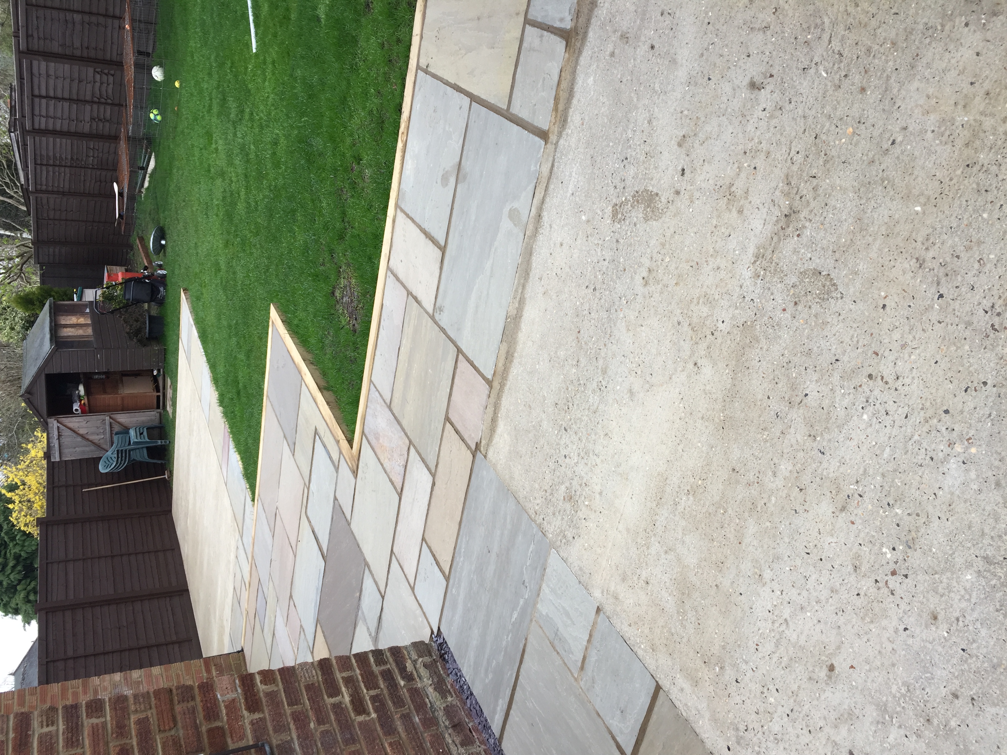 Patio & concrete base, Hatfield.