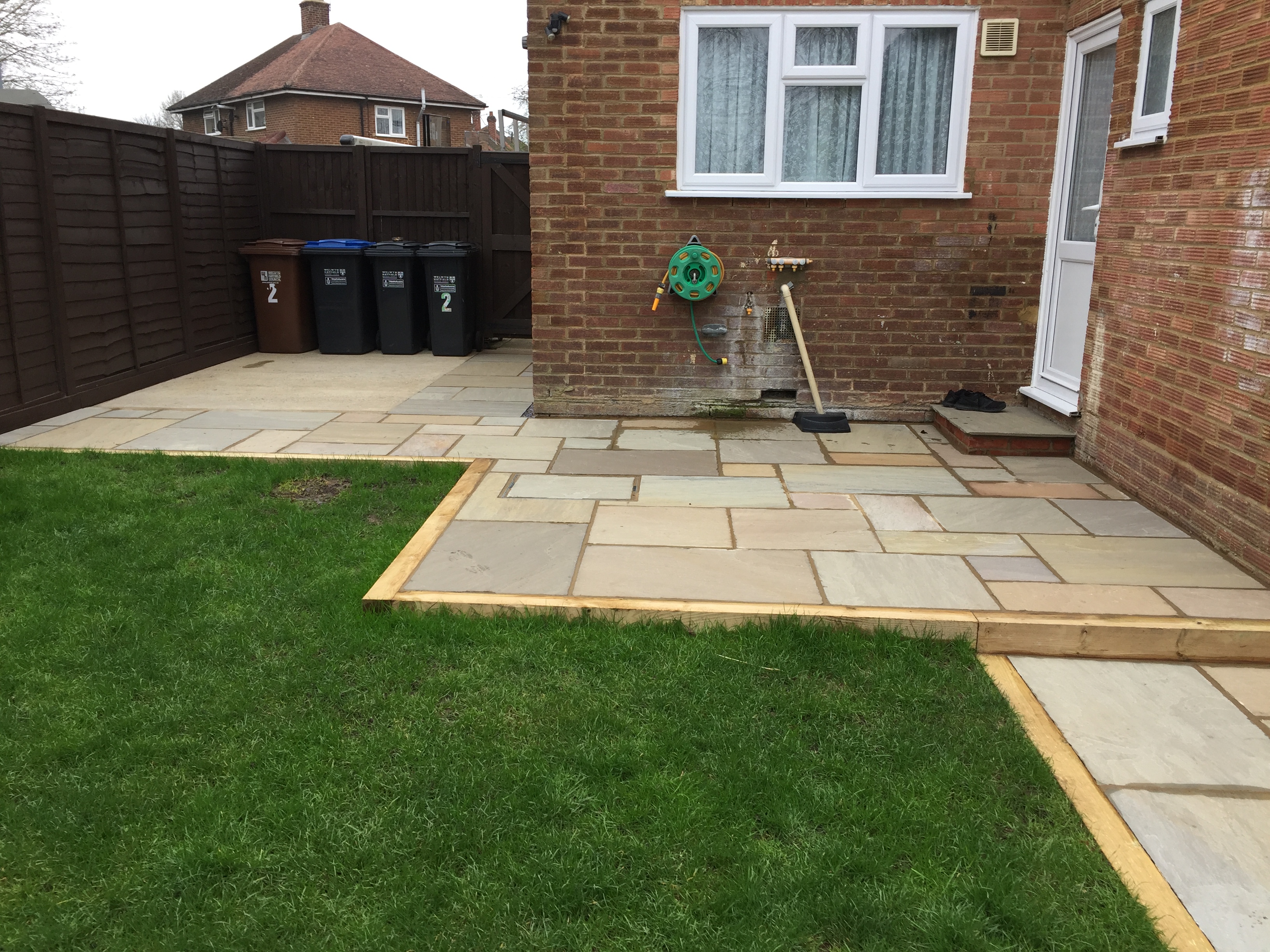 Patio & concrete base, Hatfield.