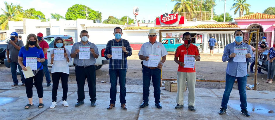 Lleva Sergio Torres pago de empleo temporal a pescadores del municipio de Culiacán