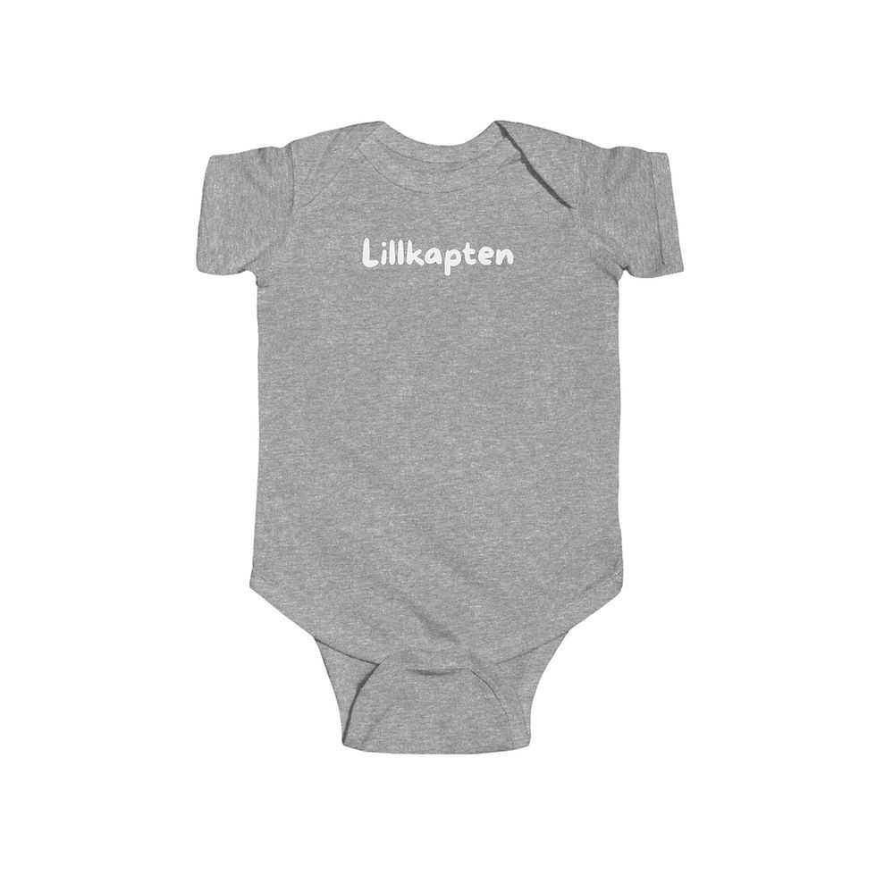 Thumbnail: Lillkapten, kortärmad babybody