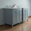 Thumbnail: Tower Modern 60" Grey Double Sink Vanity
