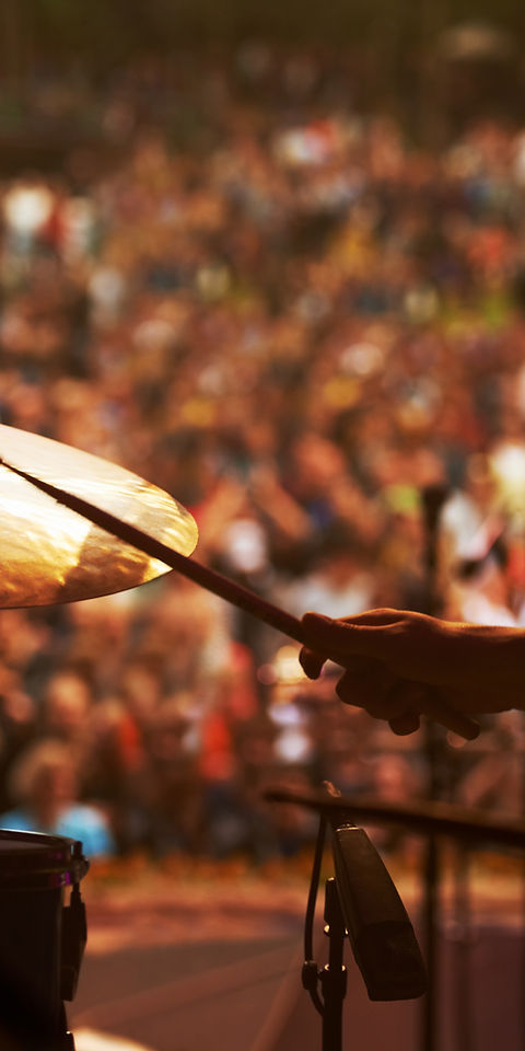 Batterista sul palco