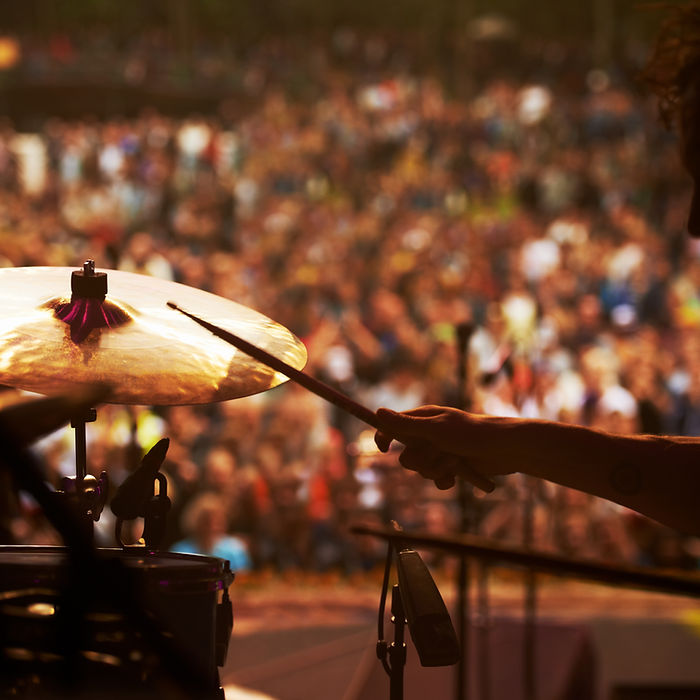 Drummer on Stage