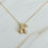 Thumbnail: Crystal Bubble Initial Necklace