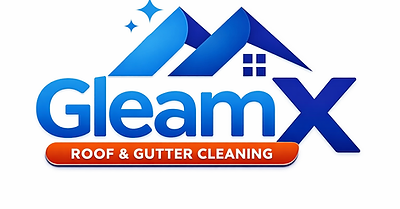 GLEAMX professional roof and gutter cleaning brand logo