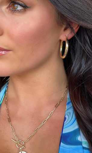 "Gold Hoop Earrings (Under $14)"