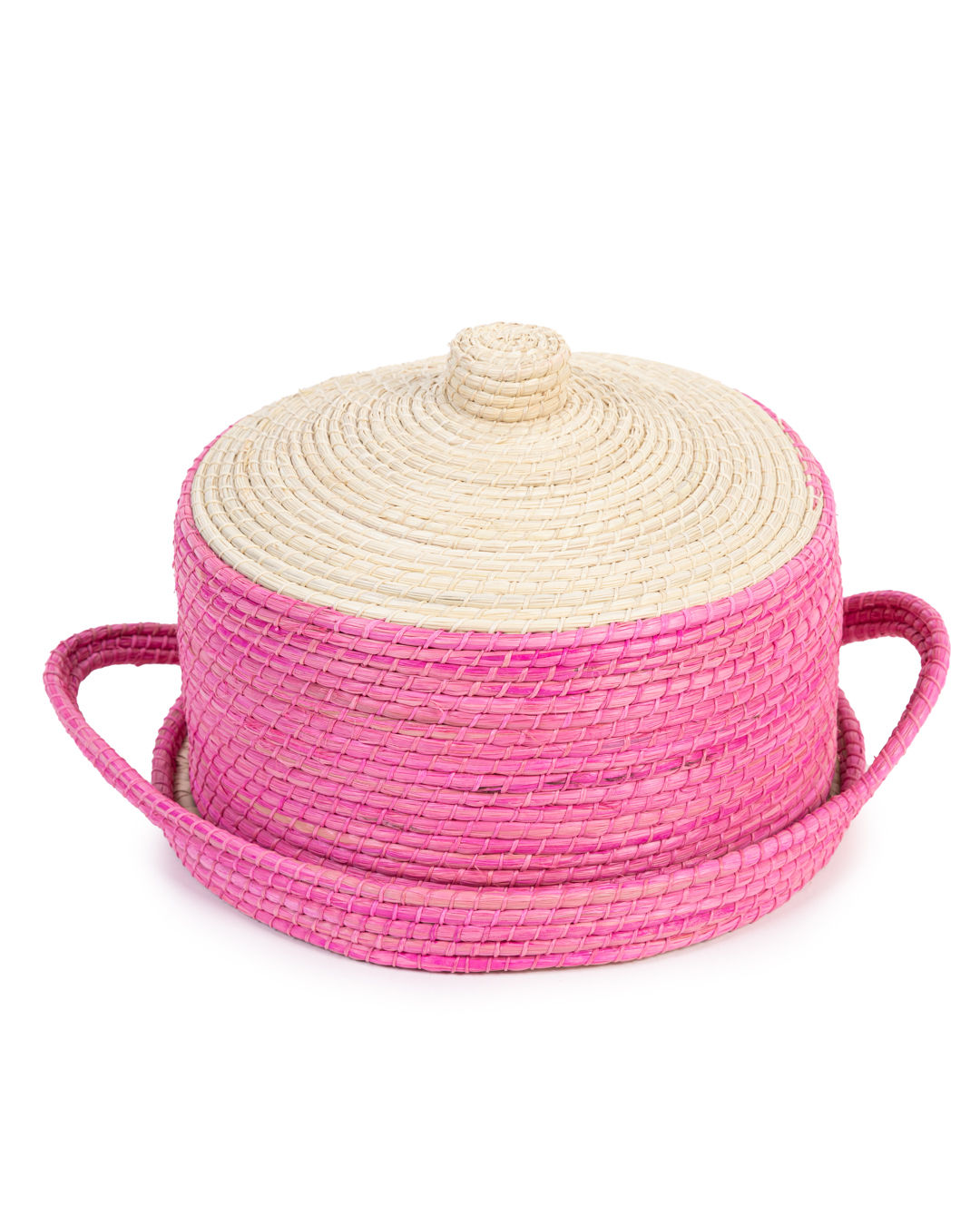 Boleira Mini em Ouricuri Rosa e Off