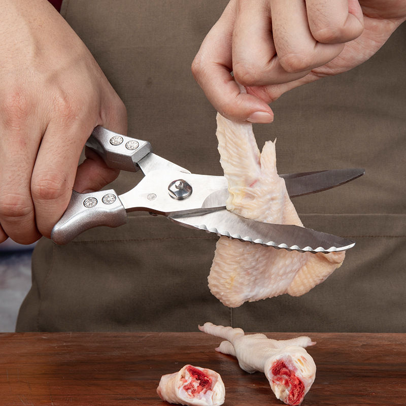 Thumbnail: Kitchen Multifunctional Scissors Stainless Steel Chicken Bone Cleaver Knife