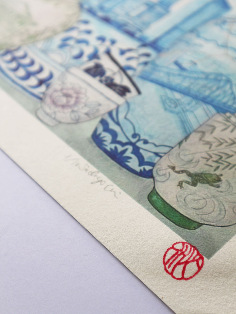 サムネイル： The Scent of Rain – A3 Japanese Washi Giclée Print