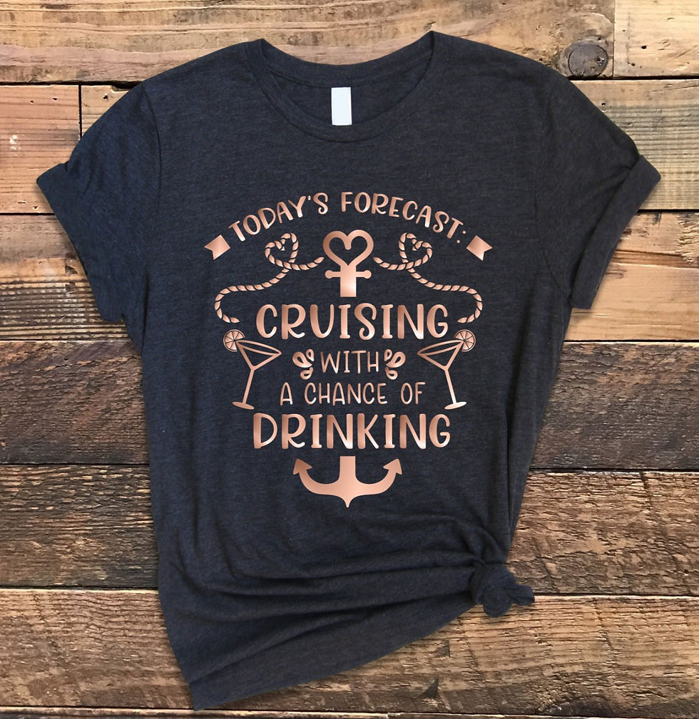 Thumbnail: T-Shirt - Today's Forecast, Cruising with a Chance of Drinking
