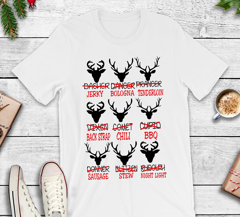 Thumbnail: Christmas Tshirt - Reindeers with a twist