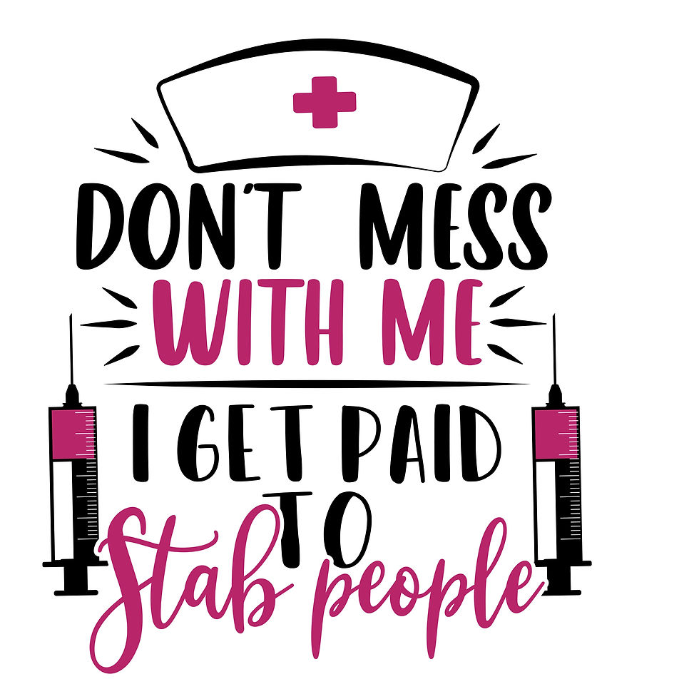 Thumbnail: T-shirt - Don't mess with me I get paid to stab people - Womens