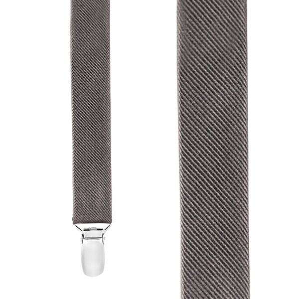 Thumbnail: Clip Skinny Grosgrain Suspender - Titanium