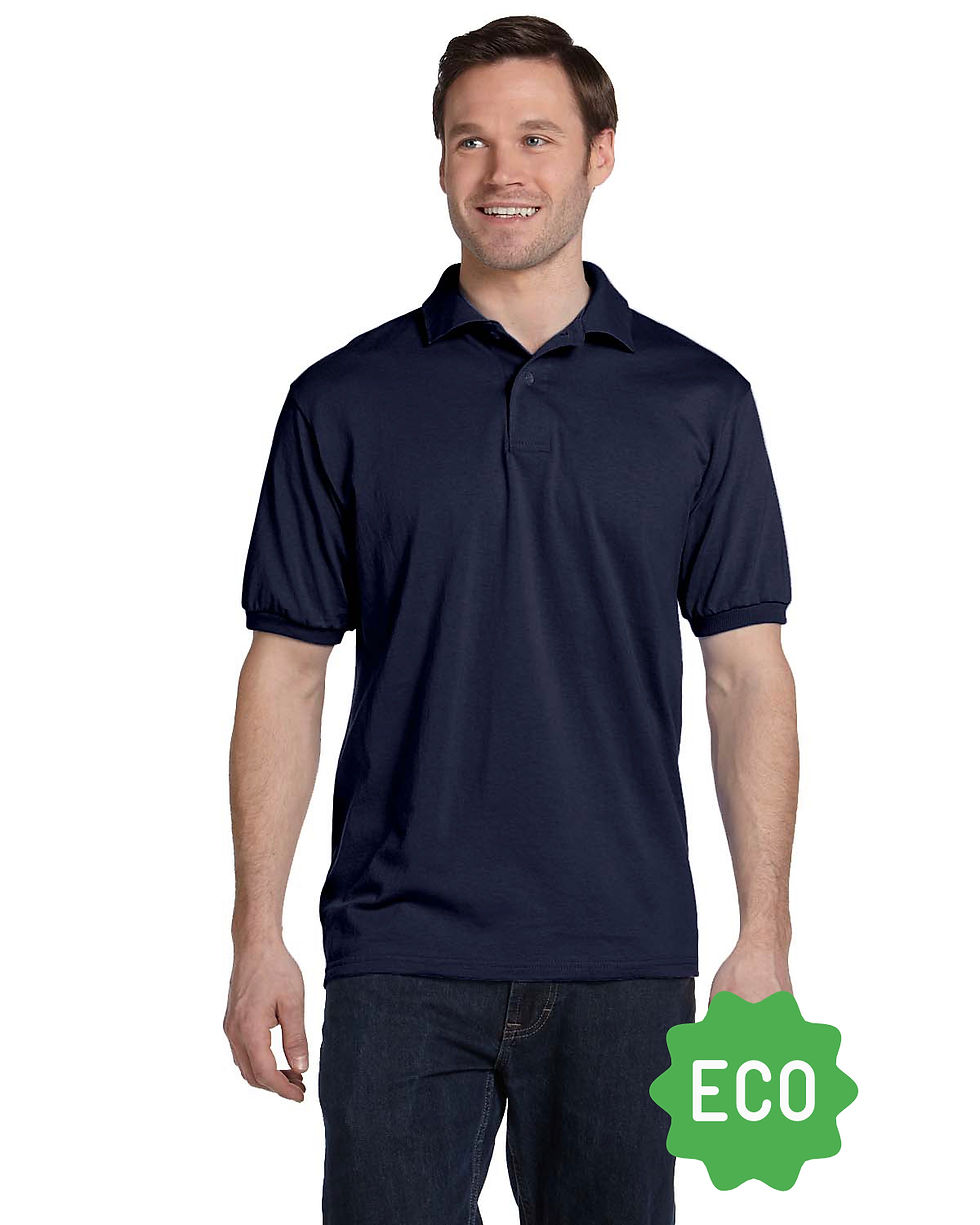 Thumbnail: Ecosmart® Jersey Sport Shirt - Navy