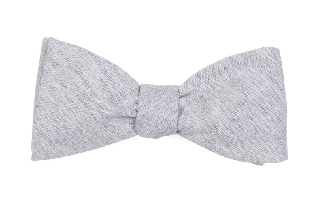 Sunset Solid Bow Tie - Grey