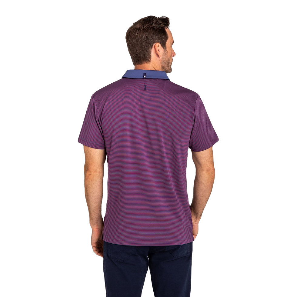 Thumbnail: Gents Phil Mickelson Performance Polo - Red/Navy