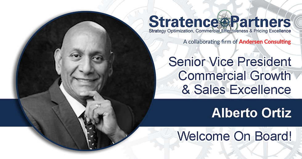 Welcome on Board – Alberto Ortiz Senior Vice President | Commercial Growth & Sales Excellence