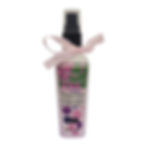 One bottle of lotion with a pink ribbon and label