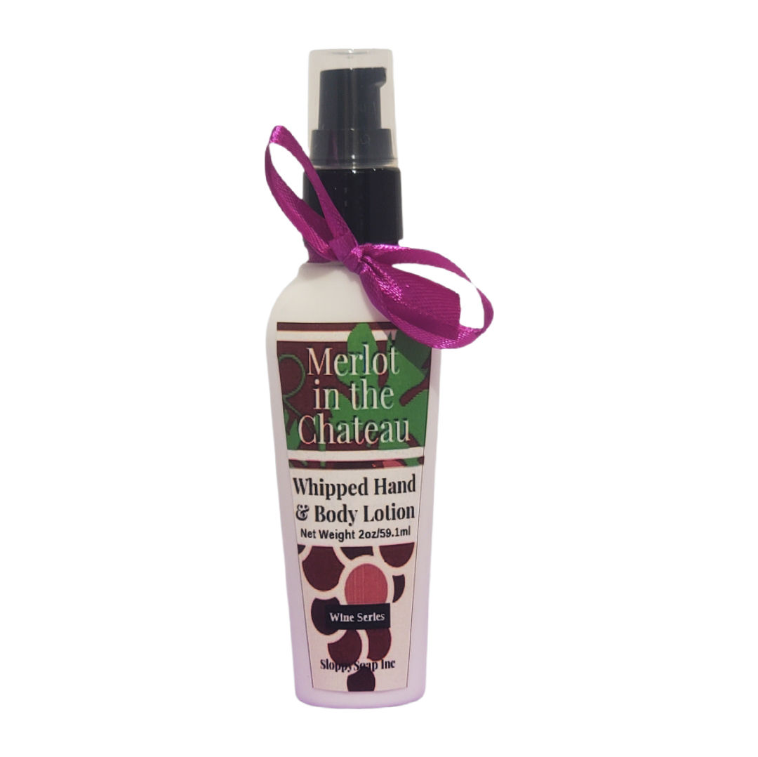 One bottle of lotion with a ribbon and label