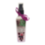 One bottle of lotion with a ribbon and label
