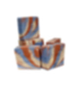 Thumbnail: Multiple Bars of red white and blue colored soap