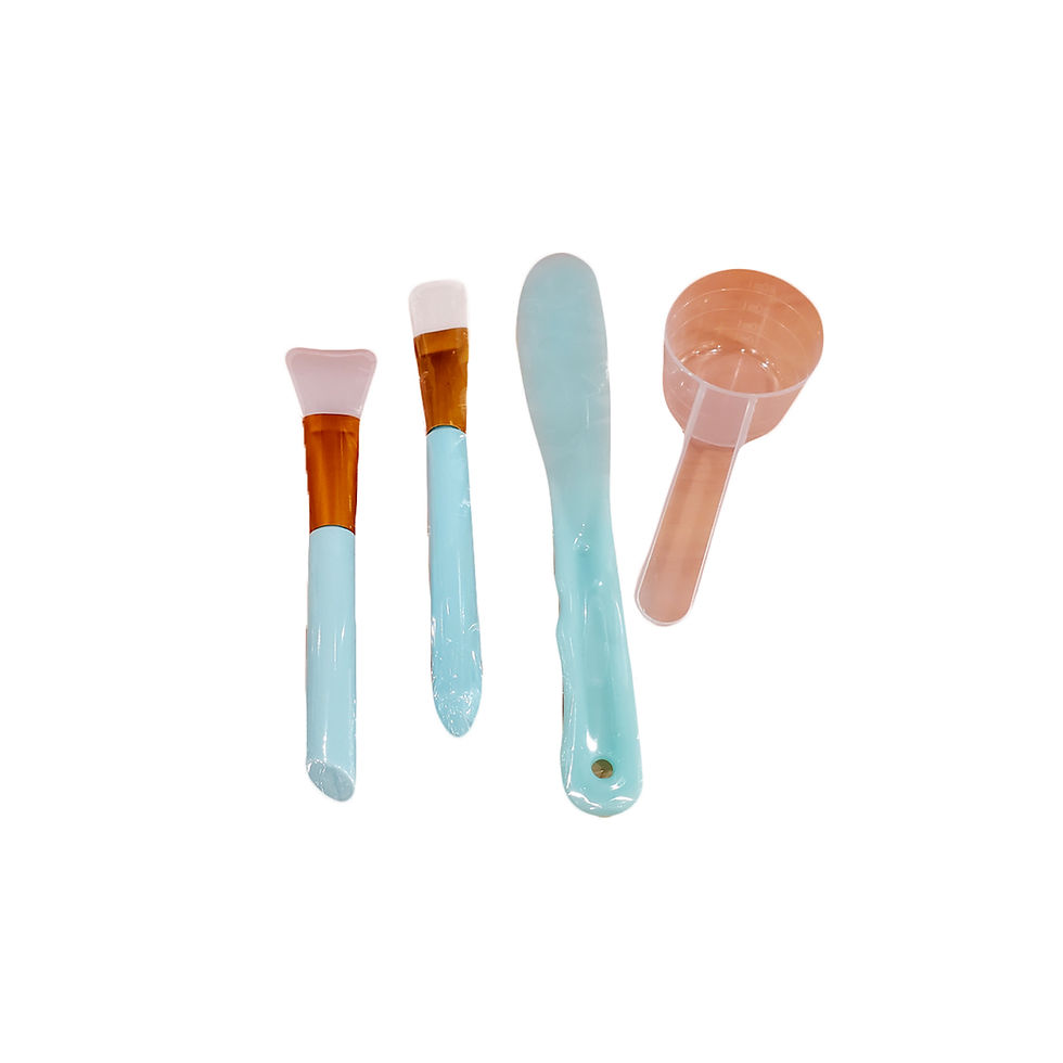 Thumbnail: claymask tools  - silicone brushes measuring cup, stirrer
