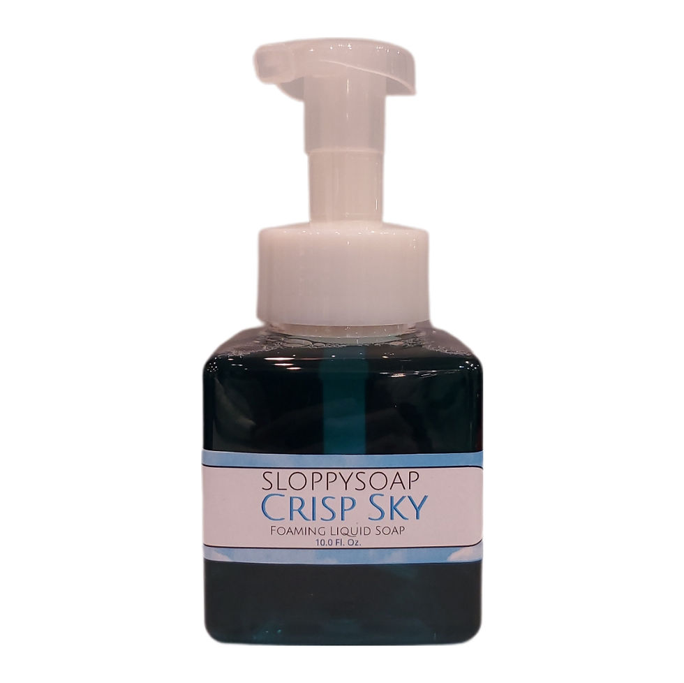 Bottle of Crisp Sky Foaming Liquid Soap