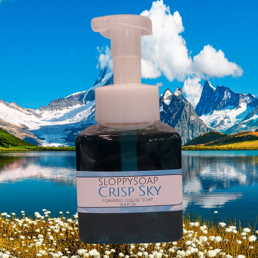 Bottle of Crisp Sky Foaming Liquid Soap