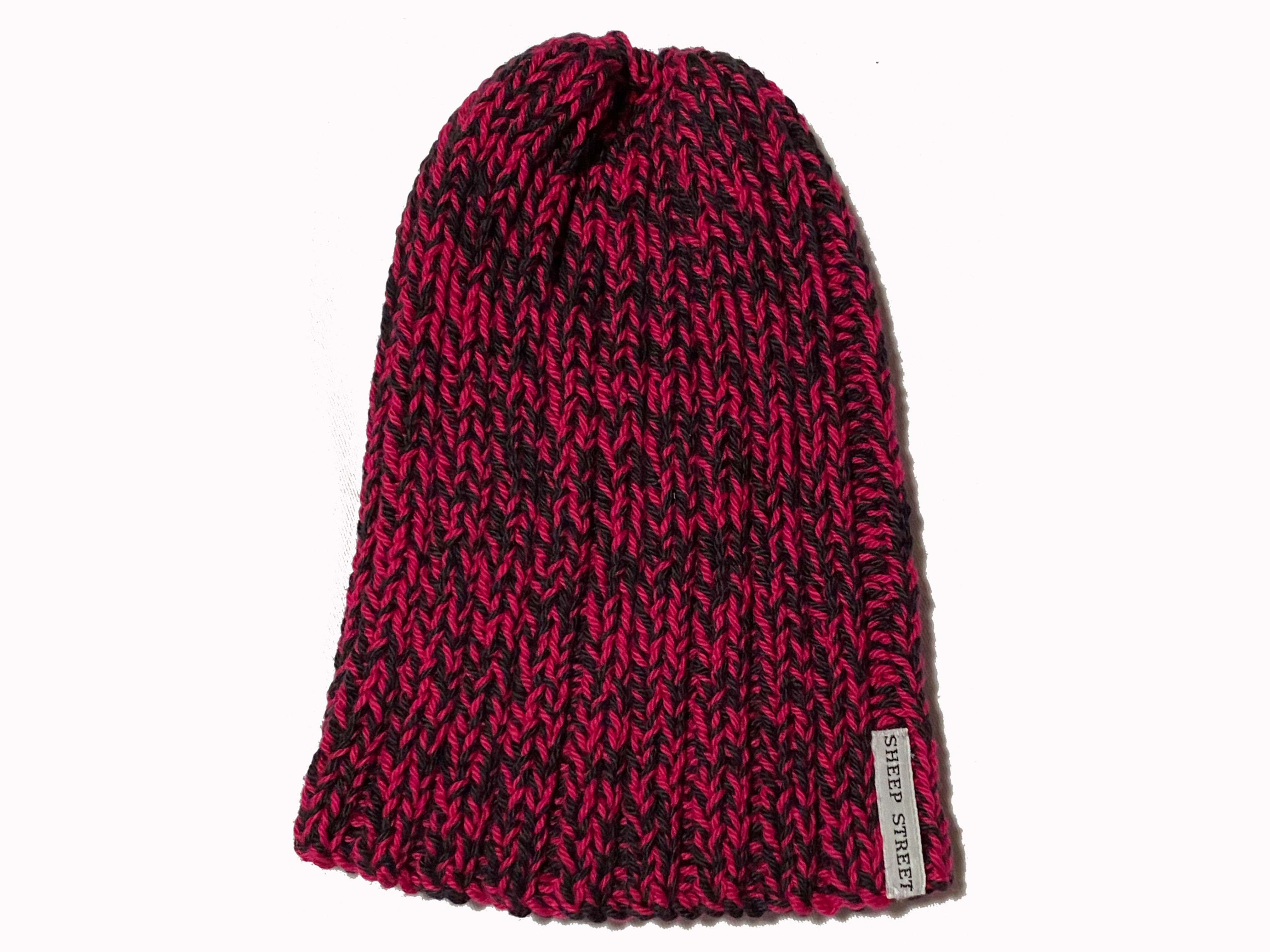 Black/Deep Pink Cotton Hat