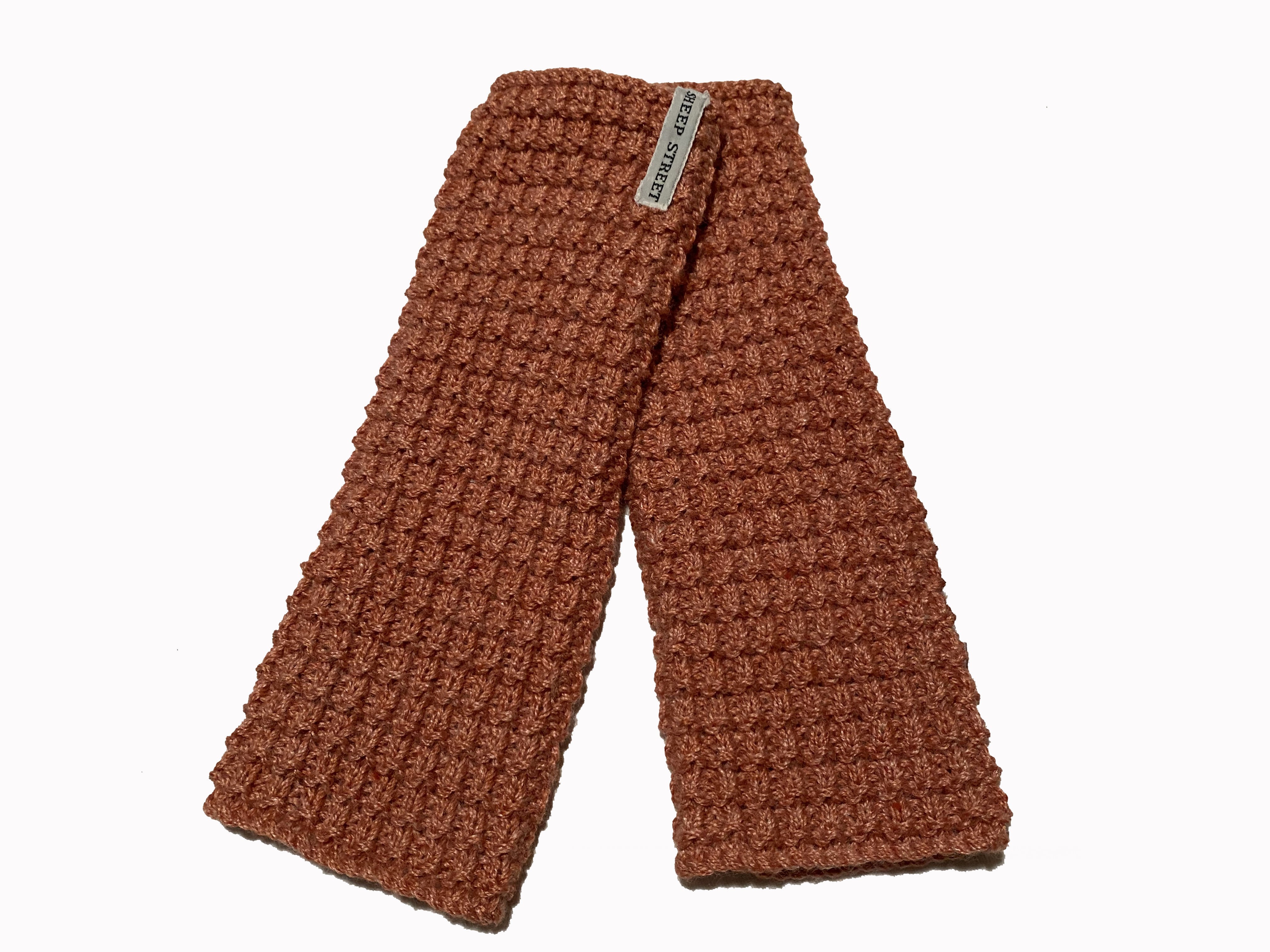 Orange Fingerless Gloves