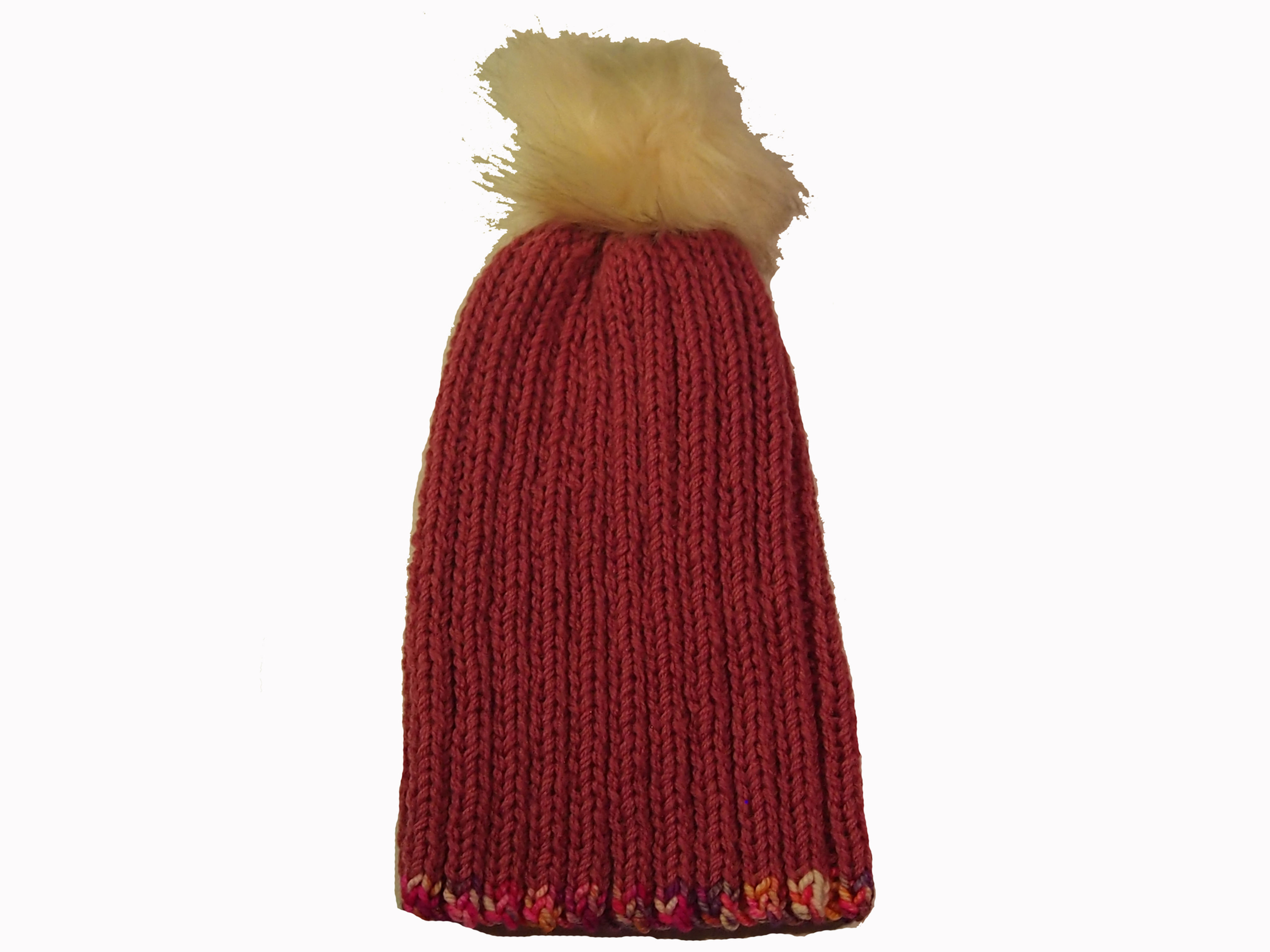 Pink "Snow Bunny" Beanie